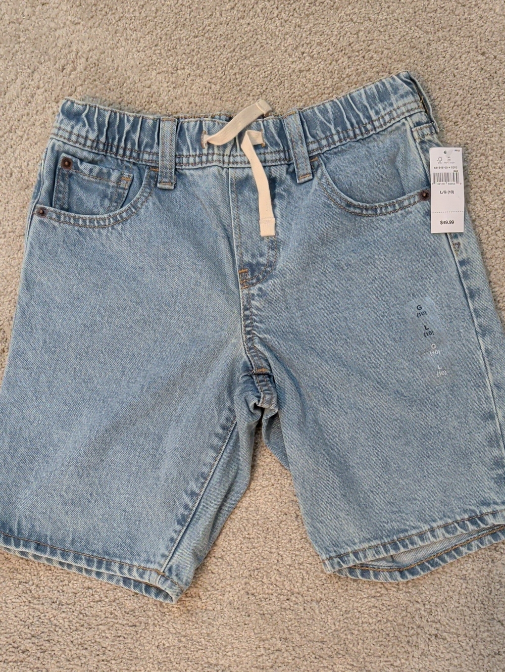 GAP Kids Elastic Waist Denim Shorts